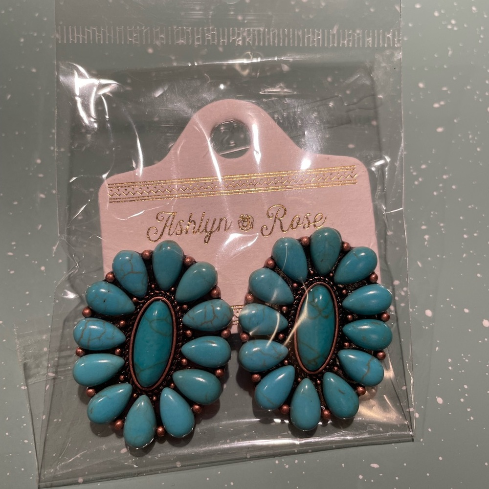 Western Turquoise earrings